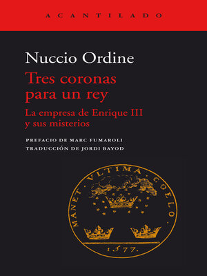 cover image of Tres coronas para un rey